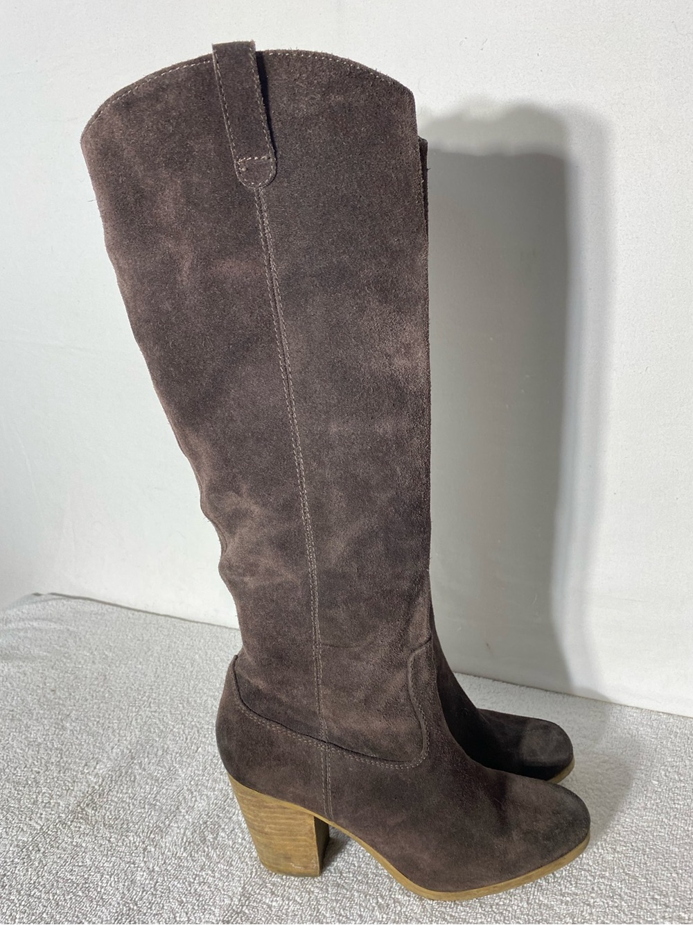 Denim & Supply Ralph Lauren Colby Brown Suede Leather Knee High Boots 10